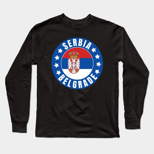 Belgrade Long Sleeve T-Shirt by footballomatic